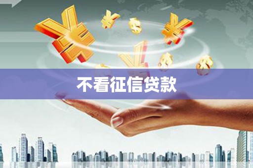 安定不看征信贷款