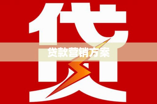 沙洋贷款营销方案