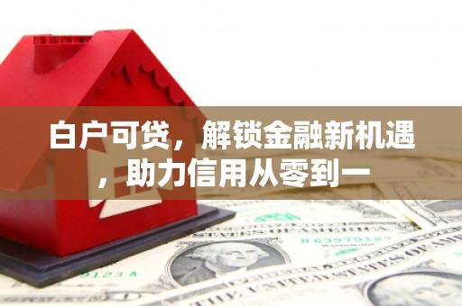 钦北白户可贷，解锁金融新机遇，助力信用从零到一