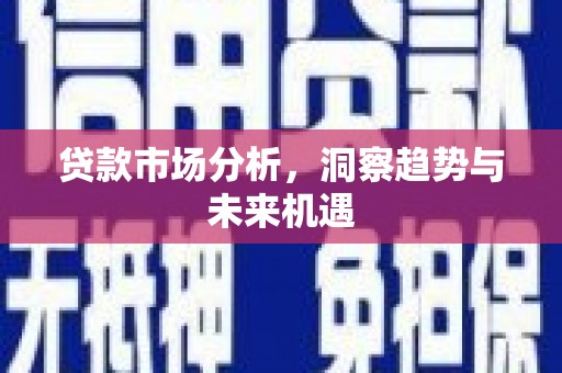 淡水贷款市场分析，洞察趋势与未来机遇
