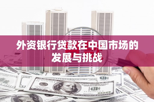 山上外资银行贷款在中国市场的发展与挑战
