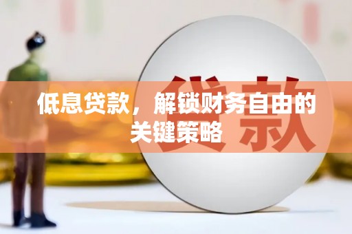 特克斯低息贷款，解锁财务自由的关键策略