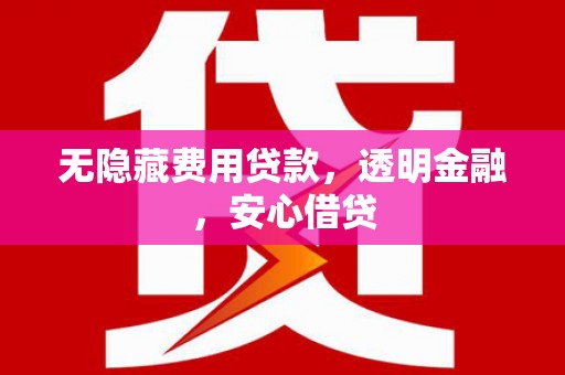岷县无隐藏费用贷款，透明金融，安心借贷