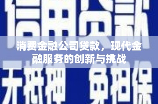 泰来消费金融公司贷款，现代金融服务的创新与挑战