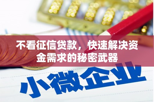 红古不看征信贷款，快速解决资金需求的秘密武器