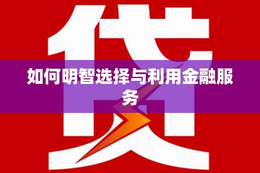 阳山如何明智选择与利用金融服务