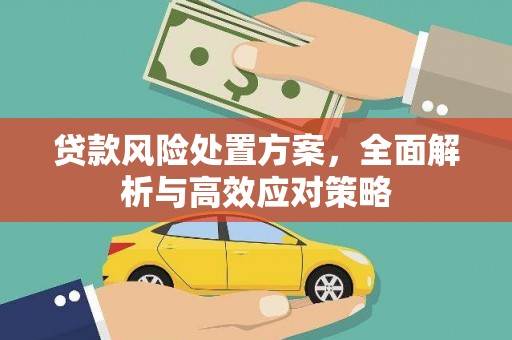 任城贷款风险处置方案，全面解析与高效应对策略