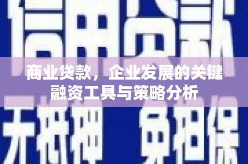 彬县商业贷款，企业发展的关键融资工具与策略分析