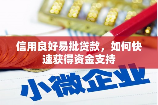 江东信用良好易批贷款，如何快速获得资金支持