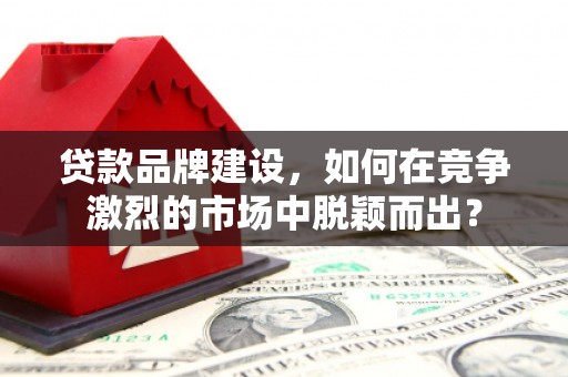 屏南贷款品牌建设，如何在竞争激烈的市场中脱颖而出？