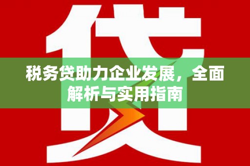 神湾税务贷助力企业发展，全面解析与实用指南