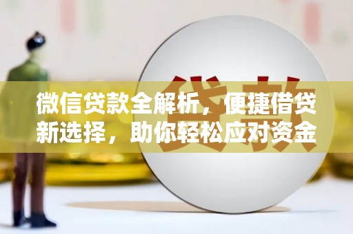 苏尼特右旗微信贷款全解析，便捷借贷新选择，助你轻松应对资金需求